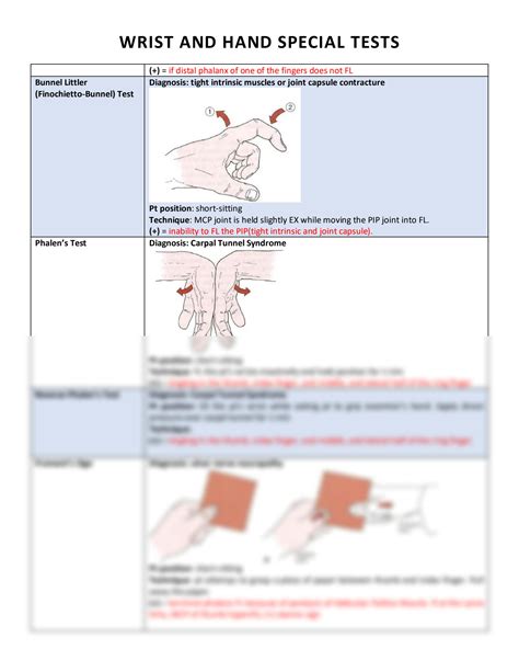 wrist positive nerve compression test|wrist and hand special tests.